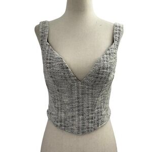 Et Clet Ivory Crop Top Women's Size Small |‎ 46-4